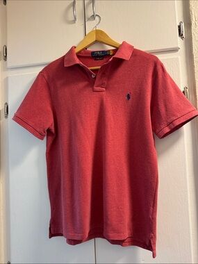 Polo by Ralph Lauren Men's Coral-Red Short Sleeve Polo